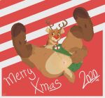  2020 animal_genitalia animal_penis anthro anus butt capreoline cervid cervine_penis christmas genitals holidays male mammal mr.brapion muscular penis reindeer rudolph_the_red-nosed_reindeer solo thick_thighs 