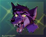  anthro bodily_fluids canid canine digital_media_(artwork) drooling fox hair male male/male mammal motyxof open_mouth oral_vore red_fox saliva saliva_on_tongue silver_fox simple_background sleepysluff smile solo tongue tongue_out vore were werecanid werecanine werefox 