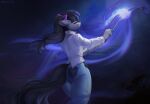  2022 anthro breasts clothed clothing digital_media_(artwork) equid equine eyes_closed female hi_res mammal margony solo standing 