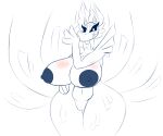  6:5 ayotizza big_breasts breasts female looking_at_viewer ninetails_(okami) thick_thighs 