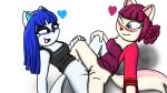  anthro female female/female hi_res luna_(disambiguation) mobian_cat sex theredcatarts tribadism vaginal 