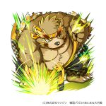  1:1 2022 anthro asian_clothing belly big_belly brown_body brown_fur clothing east_asian_clothing fur japanese_clothing kemono kinoshita-jiroh magic male mammal overweight overweight_male saigou_shirou sengoku_puzzle solo ursid video_games 