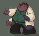  2022 4_arms 4_fingers alien alternate_form blue_mouth blue_tongue clothed clothing coat colored_sketch creesa digital_drawing_(artwork) digital_media_(artwork) disney fingers grey_background hi_res jumba_jookiba kweltikwan lab_coat lilo_and_stitch male multi_arm multi_eye multi_limb open_mouth open_smile purple_body purple_skin signature simple_background sketch smile solo standing tongue topwear 