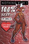  abs absurd_res anthro beef bell bovid bovine cattle chest_fur food fur hi_res hooves male mammal meat meme muscular pubes solo tass_the_bovine 
