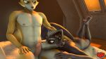  anthro canid canine canis duo fox fox_mccloud foxmccloud287 genitals hi_res kissing legs_up male male/male mammal nintendo penis penis_kissing star_fox video_games wolf wolf_o&#039;donnell 