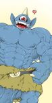  anthro blue_body blue_skin cyclops cyclops_(dragon_quest) dragon_quest genitals half_naked hi_res horn humanoid humanoid_pointy_ears male mostly_nude muscular muscular_anthro muscular_male nipples penis red_eyes sharp_teeth smile solo square_enix teeth utx-shapeshifter vein veiny_muscles veiny_penis video_games 