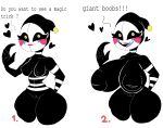  &lt;3 4_fingers absurd_res alternate_form areola big_areola big_breasts big_nipples black_areola black_body black_nipples black_sclera breast_expansion breasts cumlord dialogue doll expansion eyelashes facial_markings female fingers five_nights_at_freddy&#039;s freddy_fazbear&#039;s_pizzeria_simulator genitals gesture head_markings hi_res huge_areola huge_breasts huge_nipples humanoid inverted_nipples lipstick looking_at_viewer machine makeup markings navel nipples not_furry nude open_mouth pink_lipstick pointing pointing_at_self puppet pussy robot robot_humanoid rosy_cheeks scottgames security_puppet_(fnaf) sharp_teeth simple_background small_breasts smile solo striped_body striped_markings stripes talking_to_viewer tear_(marking) teeth text thick_thighs video_games white_background wide_hips yellow_eyes 