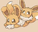  ambiguous_gender brown_body brown_fur dipstick_tail duo eevee feral fluffy fur hi_res long_ears markings netchy_boo nintendo on_top paws pok&eacute;mon pok&eacute;mon_(species) tail_markings video_games 