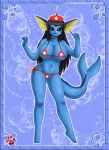  2013 4_toes 5_fingers anthro anthrofied biped clothed clothing digital_media_(artwork) eeveelution feet female fingers hair long_hair nintendo open_mouth pok&eacute;mon pok&eacute;mon_(species) pok&eacute;morph shinn solo standing toes vaporeon video_games 