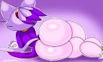  anthro blaze_the_cat blazedscarf butt butt_focus felid feline female hi_res lying mammal on_side presenting presenting_hindquarters sega solo sonic_the_hedgehog_(series) thick_thighs wide_hips 