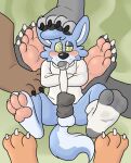  3_toes 4_toes ambiguous_gender anthro balls bdsm big_feet black_body black_fur blueballs blush brown_body brown_fur canid canine canis claws clothing cock_sock countershade_feet countershading feet feet_everywhere fluffy fluffy_tail foot_fetish foot_on_head foot_on_leg foot_play footwear fox fur gag genitals group hindpaw hybrid hypnosis improvised_gag male male/ambiguous mammal mana_(manaozyfolf) mind_control multicolored_body multicolored_fur musk orange_body orange_fur pawpads paws penis_clothing pink_pawpads restraints size_difference smaller_male smelly smelly_feet sock_gag socks soles solo_focus straitjacket stuff_gag teasing toe_claws toes two_tone_body two_tone_fur wolf 