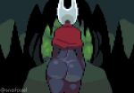  animated arthropod bottomless butt cloak_only clothed clothing digital_media_(artwork) female hollow_knight hornet_(hollow_knight) pixel_(artwork) pixel_animation red_cloak short_playtime signature snaif solo team_cherry video_games walk_cycle 