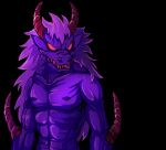  chained_one demon demonic demonic_eyes fangs glowing glowing_eyes hair horn long_ears long_hair metroidvania monster muscular nipples pecs shadow_of_the_beast talon_the_chained_one tcrakman teeth the_chained_one video_games 