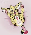  absurd_res animal_genitalia animal_penis anthro anus balls bodily_fluids canine_penis cum cum_in_ass cum_inside cum_on_face felid feline feline_penis feral genital_fluids genitals hi_res lepetithusky male mammal penis serval solo 