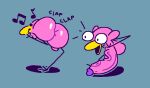  avian balls big_balls big_butt big_penis bird butt dancing duo female feral flamingo genitals male male/female penis rhythm_heaven superiorfox surprise vein veiny_penis 