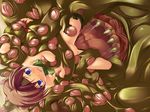  blue_eyes breast_grab breasts brown_hair final_fantasy final_fantasy_vii grabbing headband magicalmushroom malboro medium_breasts monster rape tentacles torn_clothes yuffie_kisaragi 