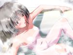  :o arm_support armpits bangs bath bathing bathtub black_hair blush breasts collarbone convenient_leg embarrassed eyebrows_visible_through_hair from_above groin ichigo_100_percent indoors knees_up leaning_back looking_at_viewer minamito_yui navel nipples nude parted_bangs parted_lips partially_submerged shadow shinozuka_jouji shiny shiny_hair short_hair sitting slender_waist small_breasts solo spread_legs steam surprised wet yellow_eyes 