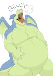  after_vore belly big_belly burping canson dragon dragon_ball eyes_closed feral giran hand_on_stomach hi_res male open_mouth scalie solo vore wings 