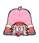  all_fours amy_rose anthro ass_up big_breasts big_butt boots bottomless breasts butt clothed clothing dress eulipotyphlan female footwear genitals green_eyes hair hedgehog hi_res looking_at_viewer looking_back looking_back_at_viewer looking_through looking_through_legs mammal pink_body pink_hair presenting presenting_hindquarters pussy sega solo sonic_the_hedgehog_(series) spread_legs spreading thick_thighs toedi wide_hips 