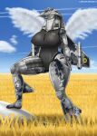  a_drunk_dragon aircraft amber_eyes camo clothing cloud fangs female hi_res leotard living_aircraft living_machine living_vehicle looking_at_viewer machine missile nipple_outline outside pose raised_leg smile solo thick_thighs vehicle wings 