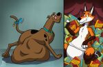  abdominal_bulge anthro belly big_belly canid canine canis domestic_dog duo feral fox great_dane hanna-barbera internal licking licking_lips male male/male mammal mastiff mightyraptor molosser nine_the_foxaroo organs same_size_vore scooby-doo scooby-doo_(series) stomach tongue tongue_out vore 