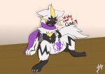  absurd_res blush bodily_fluids genital_fluids genitals hi_res legendary_pok&eacute;mon lock masturbation moxiepawler_(artist) nintendo orgasm_denial pok&eacute;mon pok&eacute;mon_(species) precum pussy video_games zeraora 