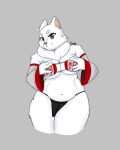  absurd_res anthro asian_clothing belly big_breasts breasts chubby_female clothed clothing digital_drawing_(artwork) digital_media_(artwork) domestic_cat east_asian_clothing felid feline felis female fluffy fur hi_res japanese_clothing looking_at_viewer mammal rodd.y simple_background slightly_chubby solo thick_thighs white_body white_fur 