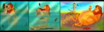  absurd_res belly big_belly comic disney felid feral group hi_res lion male male/male mammal mysteriousharu neck_bulge oral_vore pantherine simba the_lion_king trio vore 