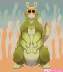  2021 4_arms anthro conditional_dnp fur gastropod green_body green_fur mollusk multi_arm multi_limb nakoo orange_body orange_fur paws slug 