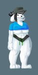  abs anthro breasts canid canine canis doc002 domestic_dog female mammal muscular solo temmie_(undertale) undertale undertale_(series) video_games 
