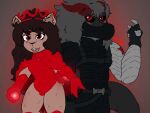  anthro brown_hair clothing cosplay crossover crossover_cosplay cute_expression cute_eyes cute_fangs dragon dragon_hybrid eulipotyphlan fluffy hair hedgehog hedgehog_bear magic male mammal marvel marvel_cinematic_universe red_clothing red_eyes scarlet_witch the_wyt tito winter_soldier wyt 