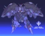  apsalus big_zam character_name fusion gundam gundam_08th_ms_team looking_to_the_side mecha mk-5 mobile_suit one-eyed open_hands purple_eyes science_fiction solo zeong 
