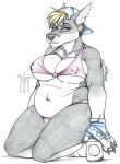  alcohol anthro beer beverage bikini canid canine canis clothing curvaceous curvy_figure dobermann domestic_dog female gbg hi_res humanoid larger mammal overweight pin_(disambiguation) pinscher pinup pose sketch solo swimwear thehuntingwolf voluptuous 