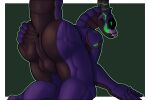  abs absurd_res all_fours anthro anus balls bedroom_eyes big_balls big_pecs black_body black_countershading black_horn blue_body butt countershade_face countershade_neck countershade_torso countershading dahurgthedragon dragon genitals glowing half-closed_eyes hand_on_butt hi_res horn humanoid_pointy_ears looking_at_viewer looking_back looking_back_at_viewer male multi_ear muscular muscular_anthro muscular_male narrowed_eyes pecs pointy_and_animal_ears presenting presenting_hindquarters seductive simple_background smile solo synth_(vader-san) tene_(character) white_body white_countershading 