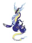  absurdres animal_focus artist_request black_sclera blue_eyes claws closed_mouth colored_sclera floating full_body glowing hands_up highres miraidon multicolored_eyes no_humans official_art outline pokemon pokemon_(game) pokemon_sv solo transparent_background white_outline yellow_eyes 