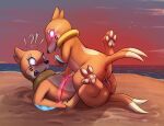  &lt;3 2_tails anus beach blood blush bodily_fluids buizel claws detailed_background duo female female/female female_on_bottom female_on_top feral feral_on_feral finger_claws genital_fluids genitals gore guts hi_res multi_tail nintendo on_bottom on_top orange_body organs outside pawpads pok&eacute;mon pok&eacute;mon_(species) pussy pussy_juice seaside sex shaded slowderpyguy sunset toe_claws tribadism vaginal video_games water 