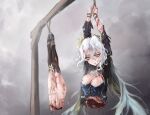  absurdres breasts empty_eyes epic_seven guro highres medium_breasts noose white_hair yodosumiori 
