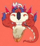  2022 absurd_res anthro barely_contained biceps big_muscles big_penis clothed clothing cuchupharos digital_media_(artwork) dragon genitals half-closed_eyes hi_res huge_muscles huge_penis hyper hyper_genitalia hyper_penis koraidon male mostly_nude muscular narrowed_eyes nintendo pecs penis pok&eacute;mon skimpy smile solo thong triceps underwear video_games 