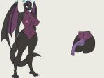  4:3 animal_genitalia animal_penis anthro big_breasts black_body breasts dragon equine_penis genitals herm hi_res hiloo hybrid_genitalia hybrid_penis intersex knot knotted_equine_penis peach_pussy penis plump_labia puffy purple_body purple_scales pussy ruby_(hiloo) scales solo thick_thighs wings 