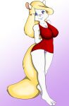  &lt;3 animaniacs anthro big_breasts breasts clothing dress female hi_res looking_at_viewer mammal minerva_mink mink momo-the-bunny mustelid musteline one_eye_closed panties panty_peek solo true_musteline underwear warner_brothers wink 