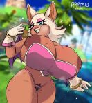  absurd_res anthro big_breasts breasts chiropteran clothed clothing female hi_res huge_breasts mammal nipple_piercing nipples piercing pubes rouge_the_bat rymogrime sega solo sonic_the_hedgehog_(series) 
