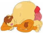  anthro balls belly big_belly big_penis bloated disney eggo21 erection felid fur genitals inflation lion male mammal mane morbidly_obese navel obese orange_body orange_fur outie_navel overweight pantherine penis simba solo the_lion_king 