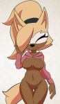  anthro areola breasts brown_areola brown_nipples canid canine canis clothing eyes_closed featureless_crotch female hi_res hoodie idw_publishing knightnight54 looking_at_viewer mammal meme meme_clothing navel nipples nude sega solo sonic_the_hedgehog_(comics) sonic_the_hedgehog_(idw) sonic_the_hedgehog_(series) sweater thigh_gap topwear twitter_hoodie whisper_the_wolf wolf 