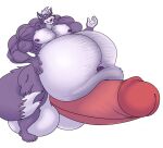 anthro balls barazoku belly big_balls big_belly big_penis canid canine canis eggo21 erection fur genitals grey_body grey_fur huge_balls huge_penis hyper hyper_balls hyper_belly hyper_genitalia hyper_penis male mammal muscular muscular_male nintendo overweight penis solo star_fox strongfat video_games wolf wolf_o&#039;donnell 