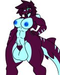  absurd_res anthro balls big_balls big_breasts breasts digital_media_(artwork) fish genitals gynomorph hair hi_res huge_balls intersex looking_at_viewer marine nipples non-mammal_breasts nude redgreenfluffball shark smile solo teeth thick_thighs wide_hips zach_snowfox 