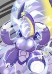  anthro big_breasts breasts claws dragon fdokkaku featureless_breasts female hi_res legendary_pok&eacute;mon miraidon nintendo nude pok&eacute;mon pok&eacute;mon_(species) solo video_games 