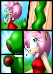  ambiguous_gender amy_rose angeloid003 anthro comic comission duo eulipotyphlan female female/ambiguous female_prey flower forced hedgehog hi_res imminent_vore mammal mobian_hedgehog mobian_prey plant plant_pred plant_vore sega sonic_the_hedgehog_(series) unwilling_prey vore 