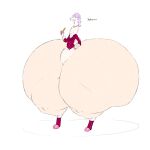  alpaca ambiguous_gender anthro big_butt butt camelid clothing comb fur hair hi_res huge_butt huge_thighs hyper hyper_butt hyper_hips hyper_thighs mammal min pink_hair solo stylepaca_(triprat) tan_body tan_fur thick_thighs 