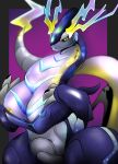  absurd_res dragon female hi_res nintendo oumseven pok&eacute;mon pokemon_violet solo thick_thighs video_games 