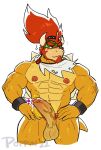  &lt;3 2022 abs accessory aged_up anthro balls beard big_balls big_muscles big_penis blush bodily_fluids bowser_jr. bracelet claws dripping erection facial_hair flustered foreskin front_view genital_fluids genitals hair hair_accessory hands_on_hips hi_res humanoid_genitalia humanoid_penis jewelry koopa looking_away male mario_bros motion_lines muscular muscular_anthro muscular_male narrowed_eyes navel neckerchief nintendo nipples non-mammal_balls non-mammal_nipples nude obliques pecs penis ponytail poppin precum precum_drip pubes red_hair scalie shell signature simple_background solo spiked_hair_accessory spiked_shell spikes spikes_(anatomy) standing sweat thick_thighs throbbing throbbing_balls throbbing_penis vein video_games white_background 